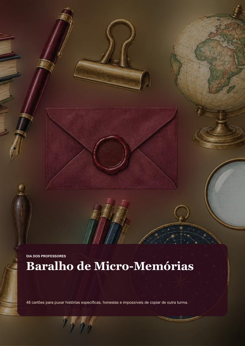 Capa · Baralho de Micro-Memórias
