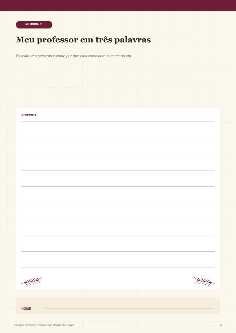 Página 3 · Livro das Marcas que Ficam
