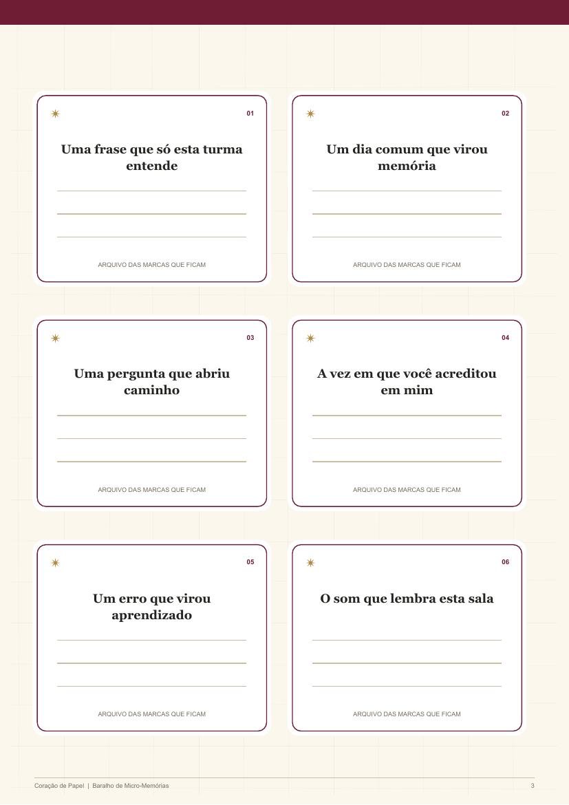Página 3 · Baralho de Micro-Memórias